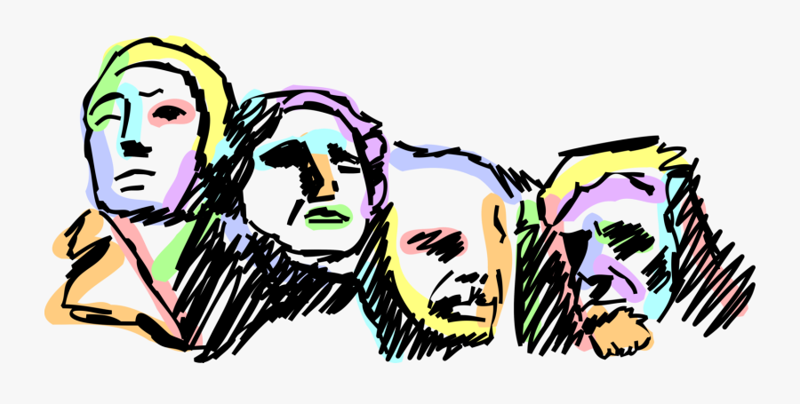 Clip Art National Memorial Image Illustration - Mt Rushmore Clipart, Transparent Clipart