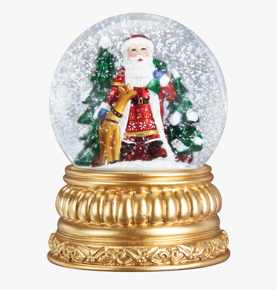 Old Word Christmas Nordic Santa Snow Globe - Snow Globe, Transparent Clipart