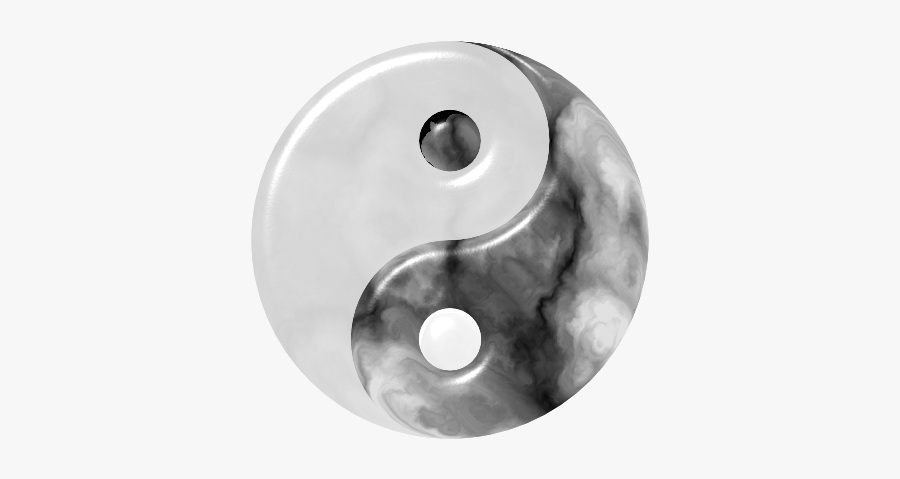 Yin And Yang Marble, Transparent Clipart