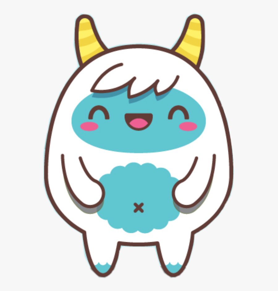 Cute Kawaii Yeti Monster - Kawaii Yeti, Transparent Clipart