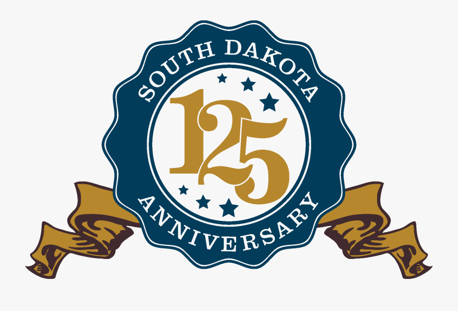 South Dakota Attractions Plan - 125 Anniversary Logo, Transparent Clipart