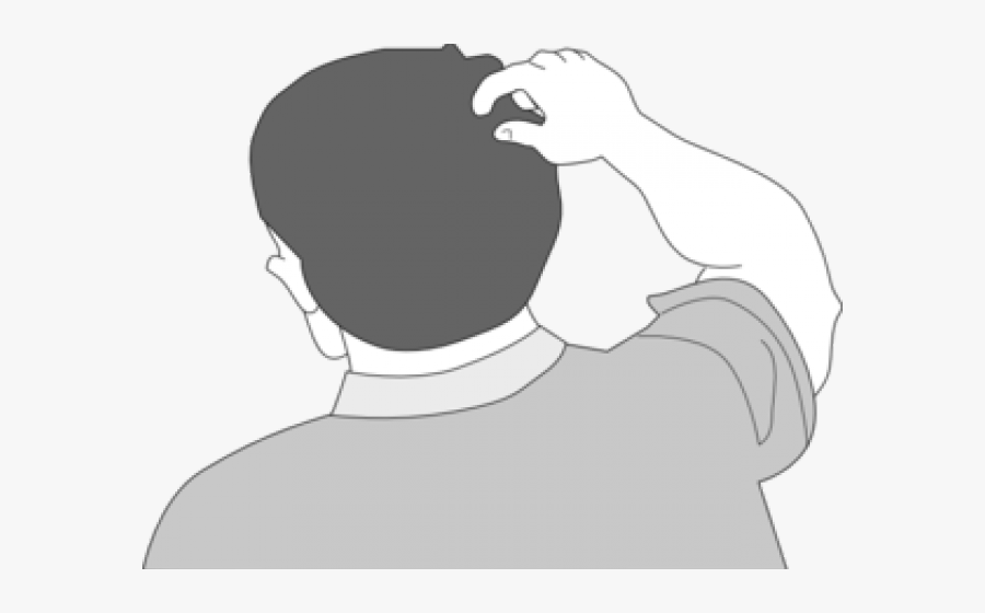 Head Scratcher Iss Activity Sheet P2 - Back Of Someone's Head Clipart, Transparent Clipart