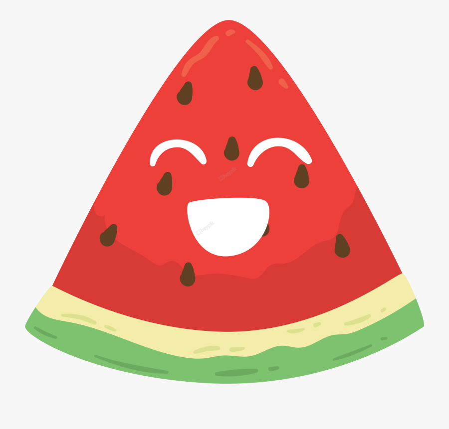 Hand Painted Cartoon Cute Watermelon Decorative - Cartoon Cute Melon Clipart, Transparent Clipart