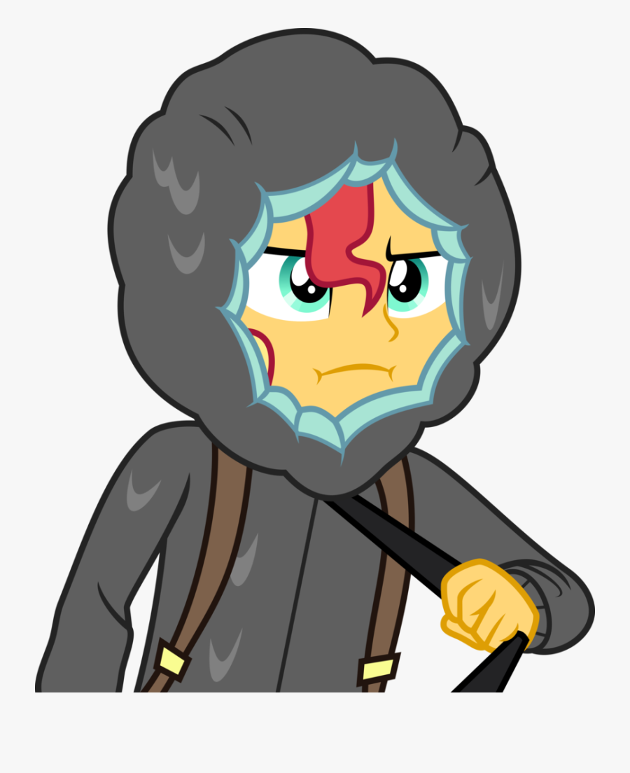 Annoyed Artist Aqua - Sunset Shimmer In The Rain, Transparent Clipart