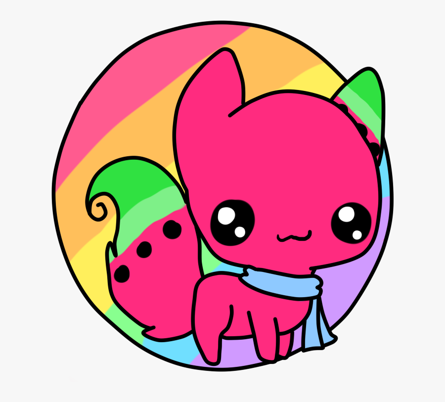Watermelon Clipart Circle - Kawaii Watermelon Kitty, Transparent Clipart
