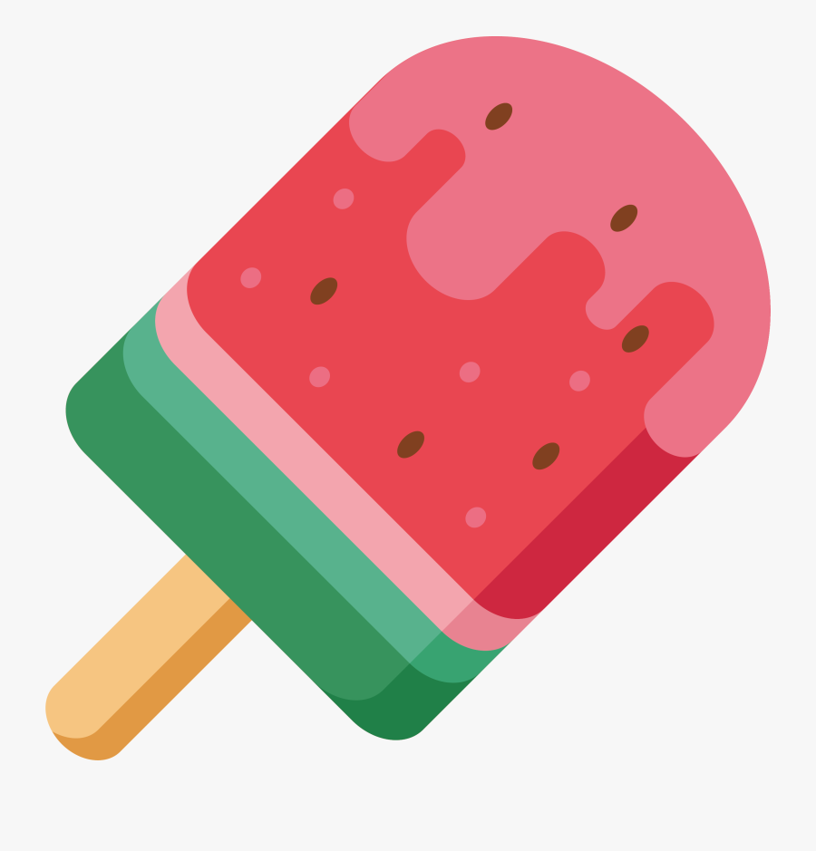 Icecream Clipart Water Melon - Ice Pop, Transparent Clipart