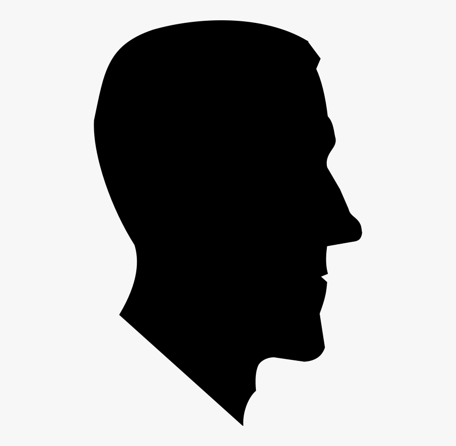 Lovecraftian Horror Clipart - Man Profile Silhouette, Transparent Clipart
