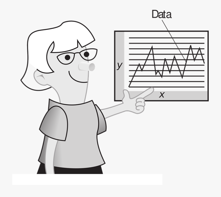 School, Teacher, Chart, Show Learning, Girl, Woman - Explain Clipart, Transparent Clipart