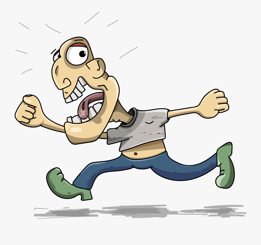 Run, Panic, Horror, Funny - Animals Chasing Burglars Clipart, Transparent Clipart