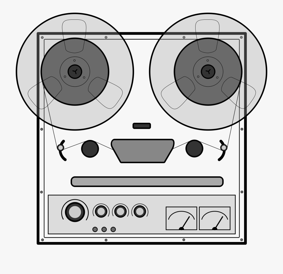 Clipart - Reel To Reel Recorder Clipart, Transparent Clipart