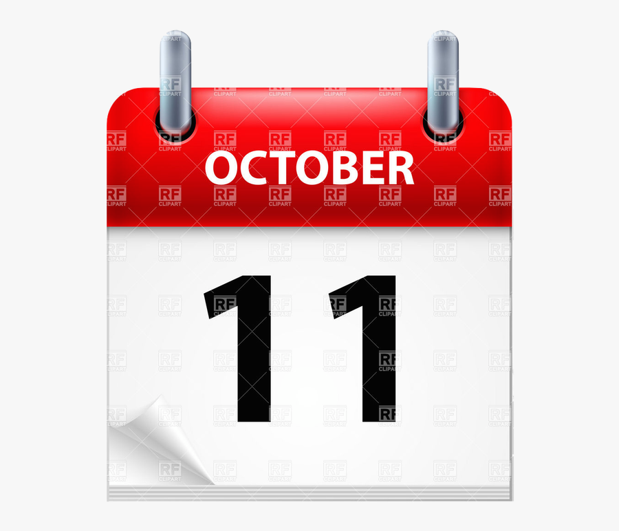 Picture - October First Calendar, Transparent Clipart