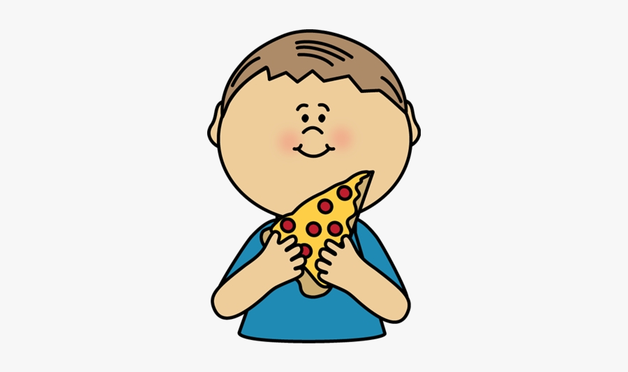 Eating Kid Pizza Clipart Transparent Png - Eating Pizza Clip Art, Transparent Clipart