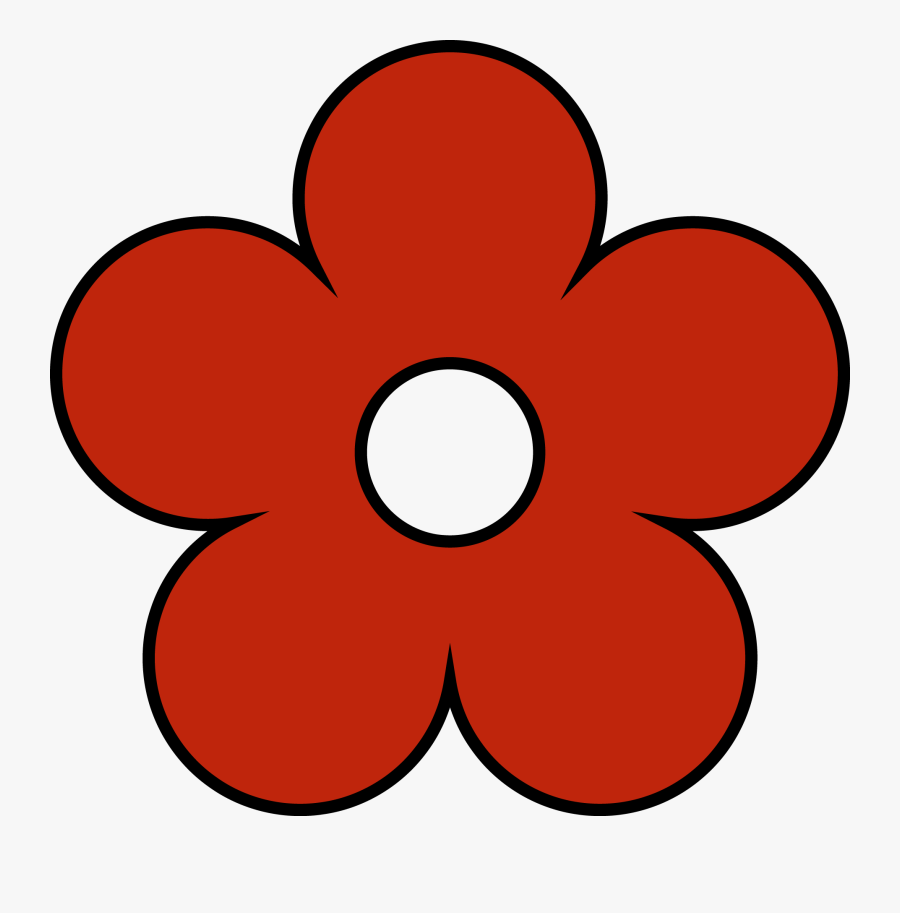 Red Flower Png Clipart - Transparent Flower Clipart, Transparent Clipart