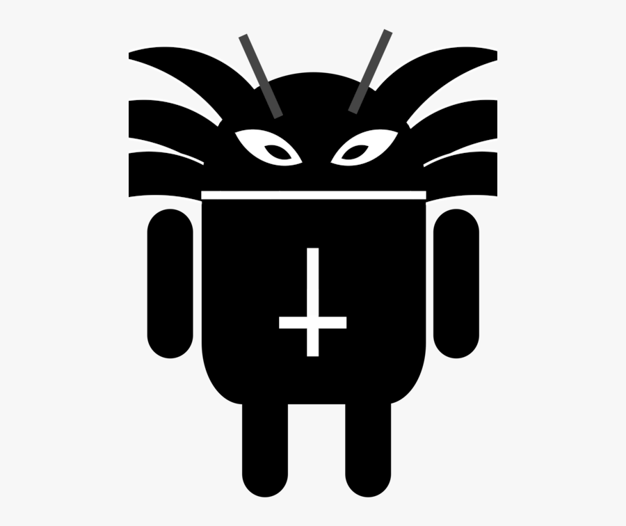 Silhouette,monochrome Photography,symbol Vector Clipart - Android Dev Logo, Transparent Clipart