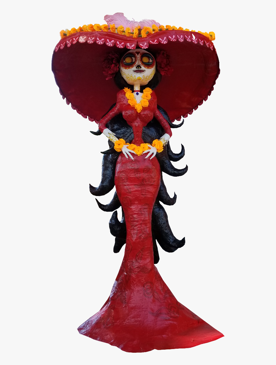 Day Of The Dead Dresses Clipart - Piñata De La Catrina, Transparent Clipart