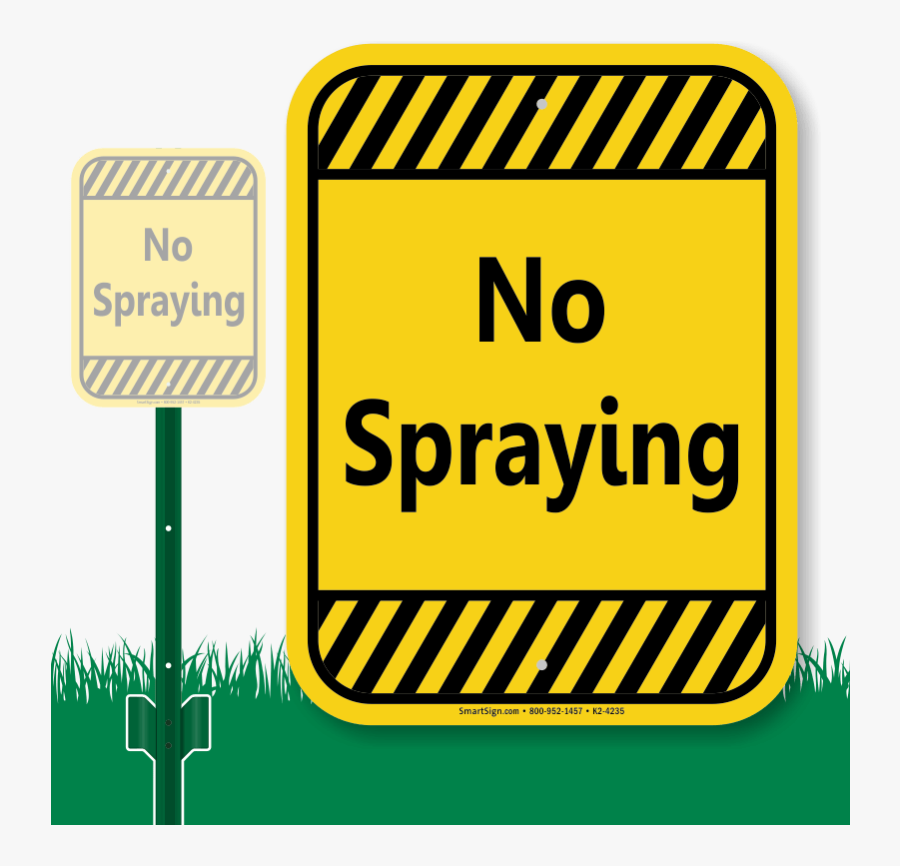 No Parking On The Grass Sign, - Caution Honey Bees Hard At Work Sign, Transparent Clipart