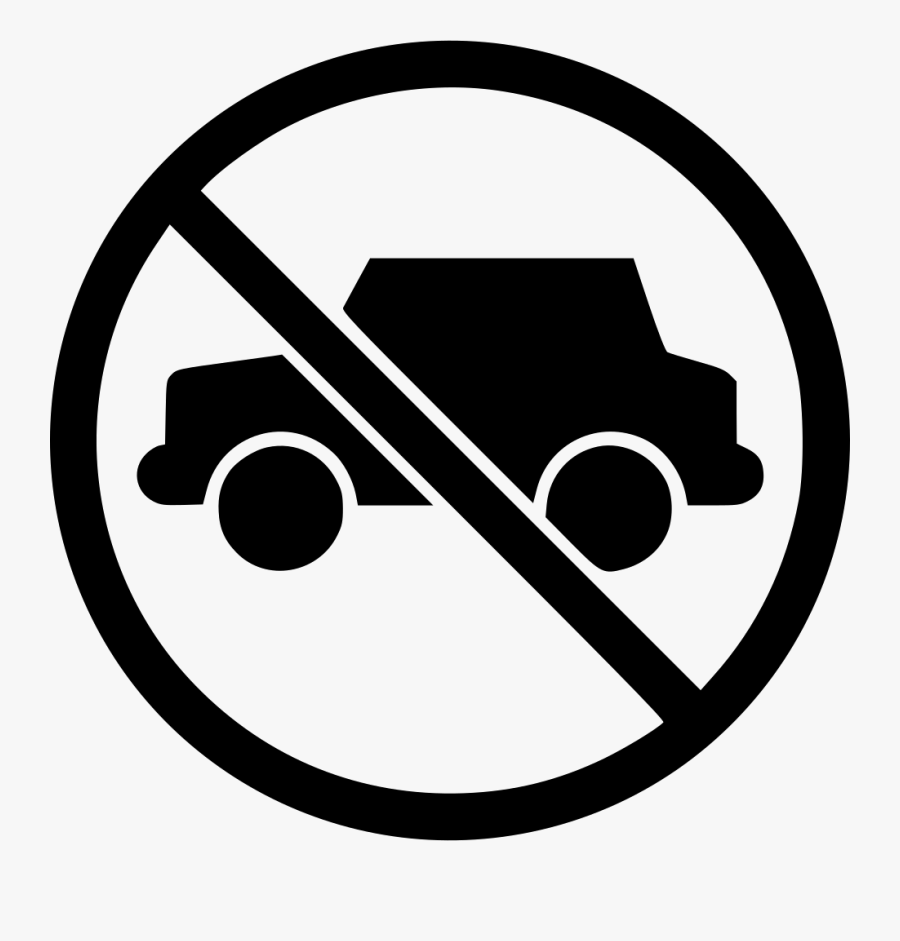 Motor Vehicle,circle,clip Art,symbol,line Art,graphics - No Parking Zone Png, Transparent Clipart