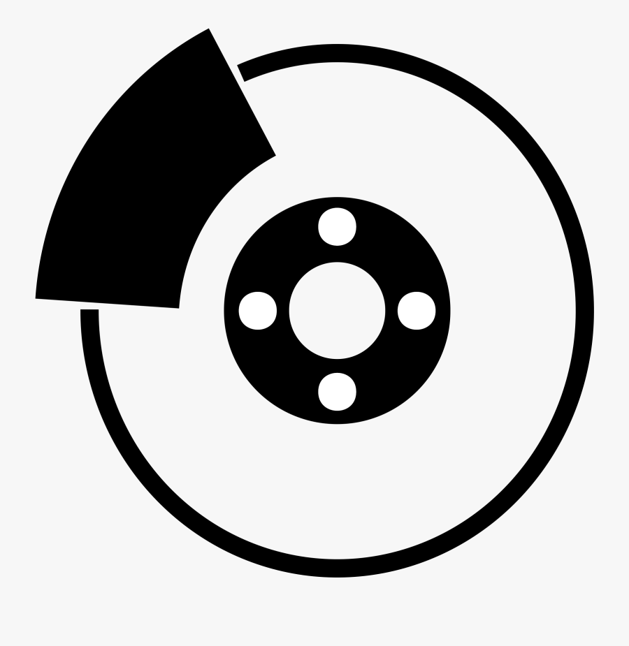 Line Art,area,monochrome Photography - Disc Brake Clipart, Transparent Clipart