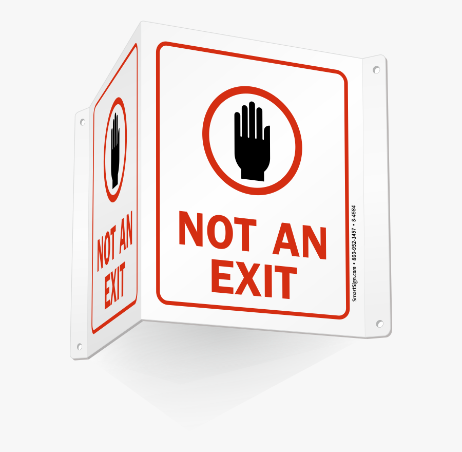Not An Exit Sign - Illustration, Transparent Clipart