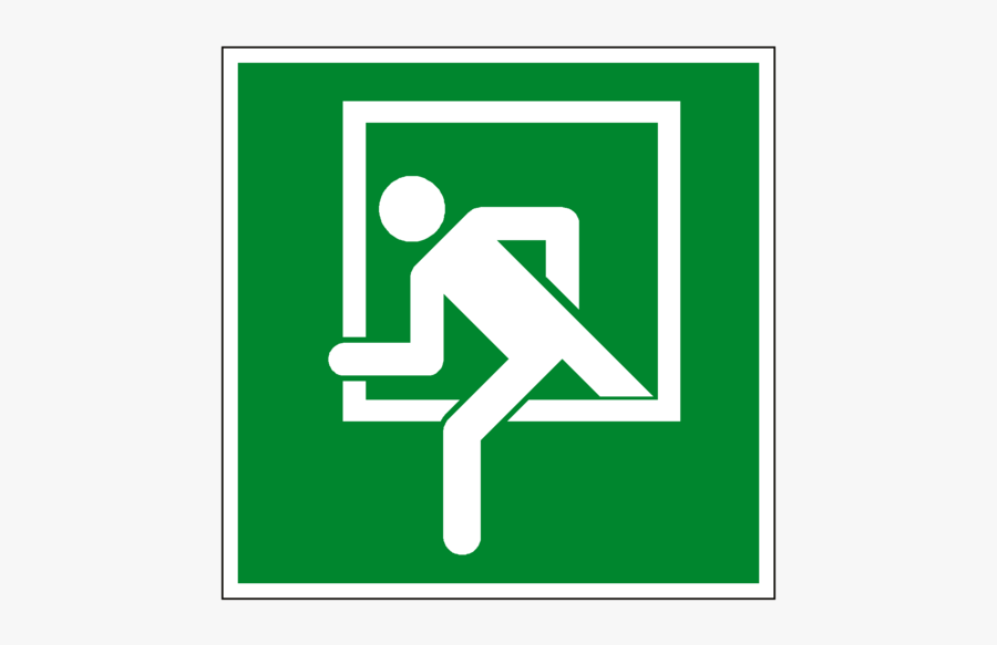 Emergency Clipart Fire Door - Emergency Exit Window Sign, Transparent Clipart