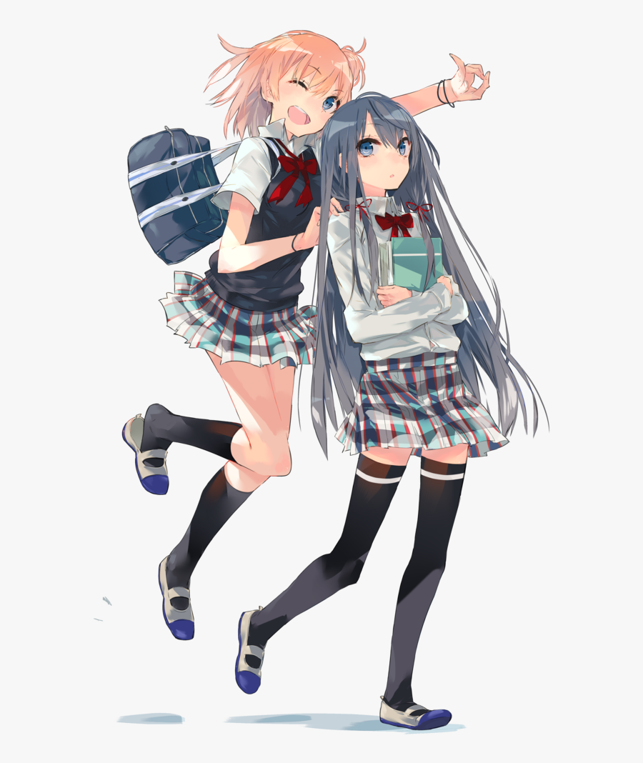 Yui And Yukinoshita [render] - Yahari Ore No Seishun Love Comedy Wa Machigatteiru, Transparent Clipart