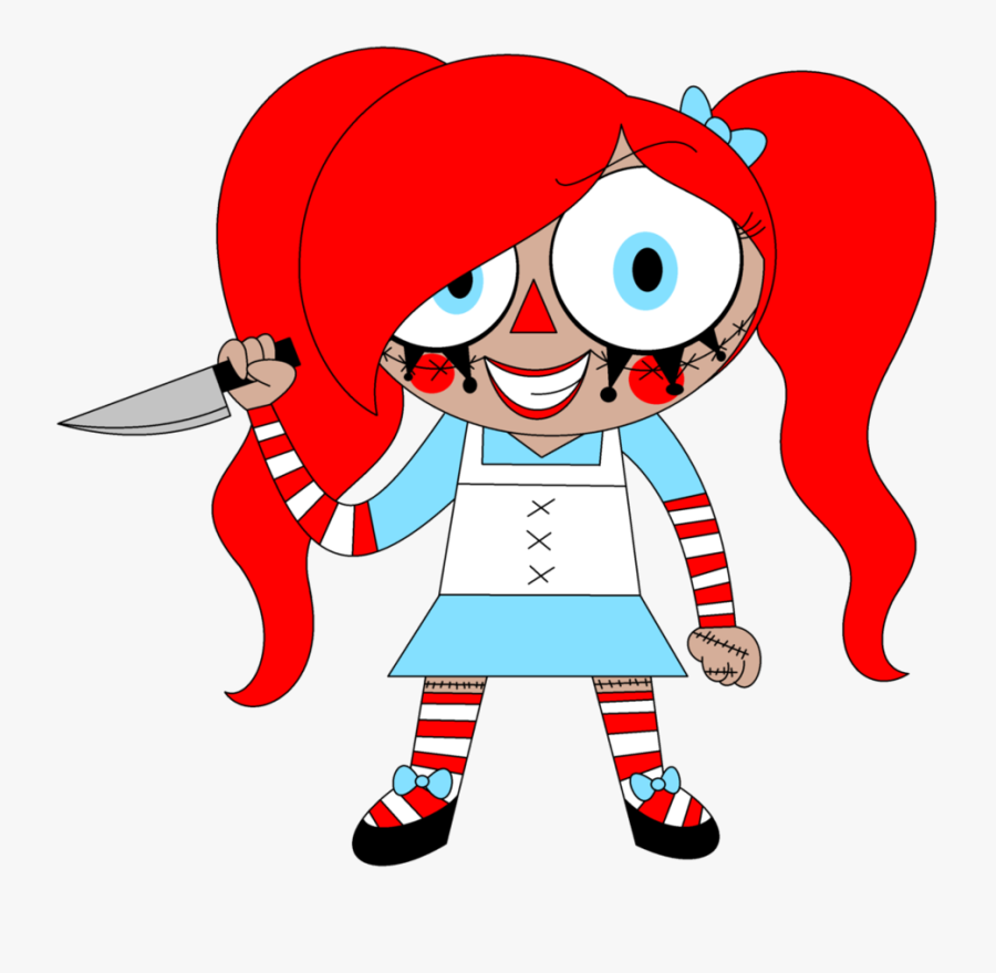 Raggedy Ann By Ra1nb0wk1tty - Cartoon, Transparent Clipart