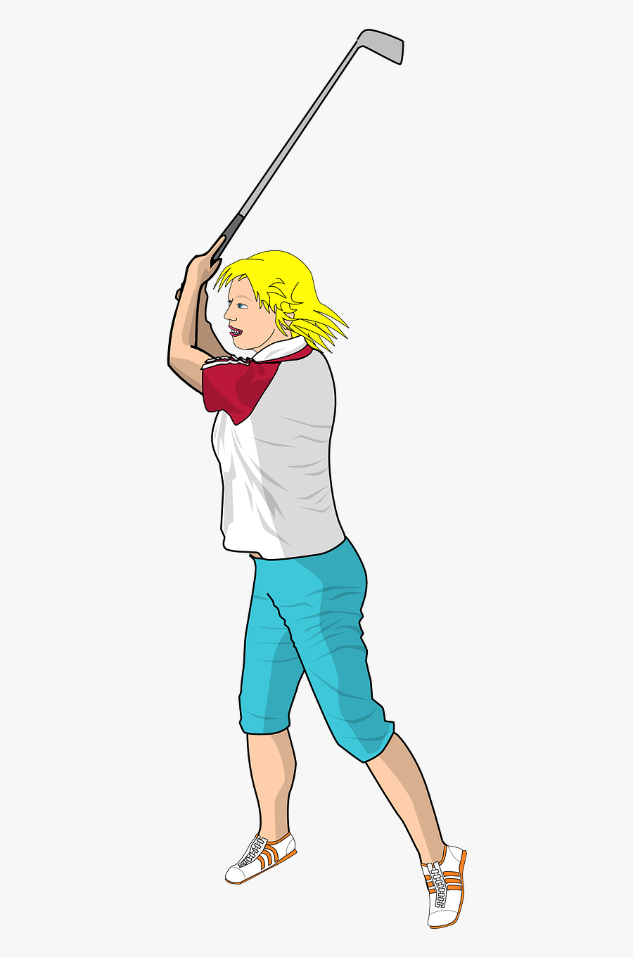 Golfer Swing Player Free Picture - Golfspiller Png, Transparent Clipart