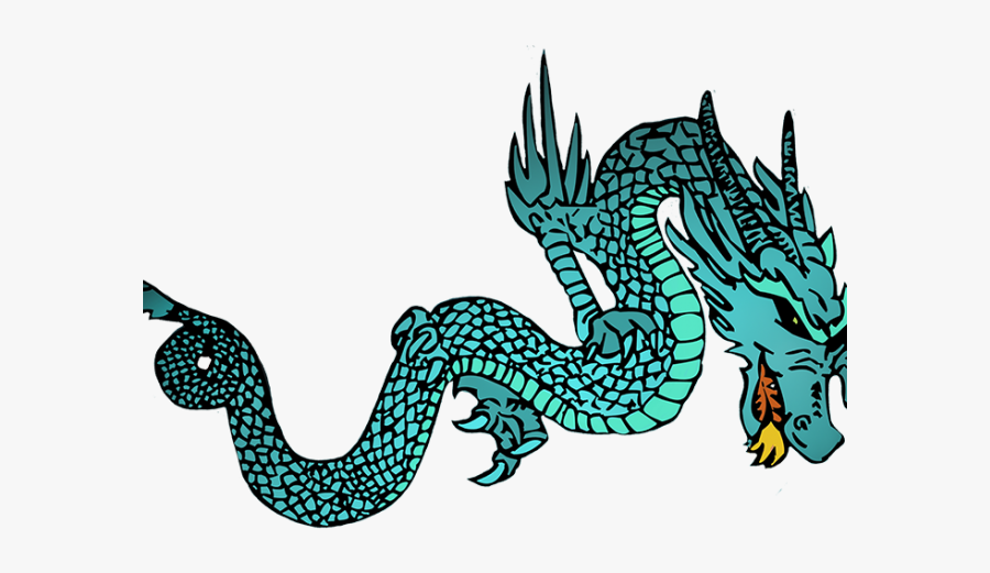 Chinese Dragon Breathing Fire, Transparent Clipart