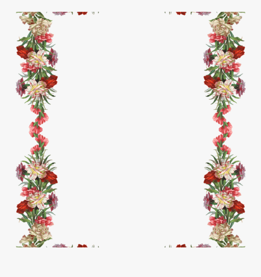 Transparent Vintage Borders Png - Transparent Background Floral Frame, Transparent Clipart