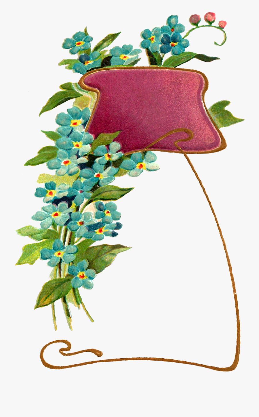 Flower Frame Digital Image - Picture Frame, Transparent Clipart