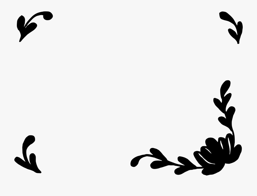 8 Simple Flower Frame Png Transparent - Gambar Bingkai Kaligrafi Simple, Transparent Clipart