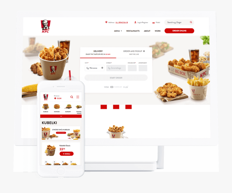 Transparent Kfc Bucket Png - Kfc, Transparent Clipart