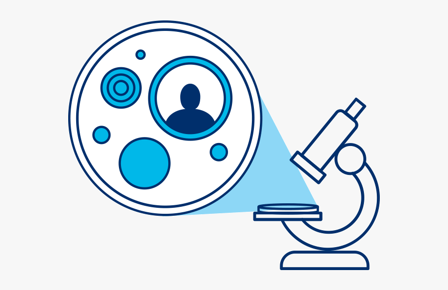 Illustration Depicting A Metaphor Using A Microscope - Circle, Transparent Clipart