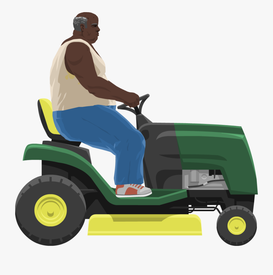 Lawnmower Man, Transparent Clipart