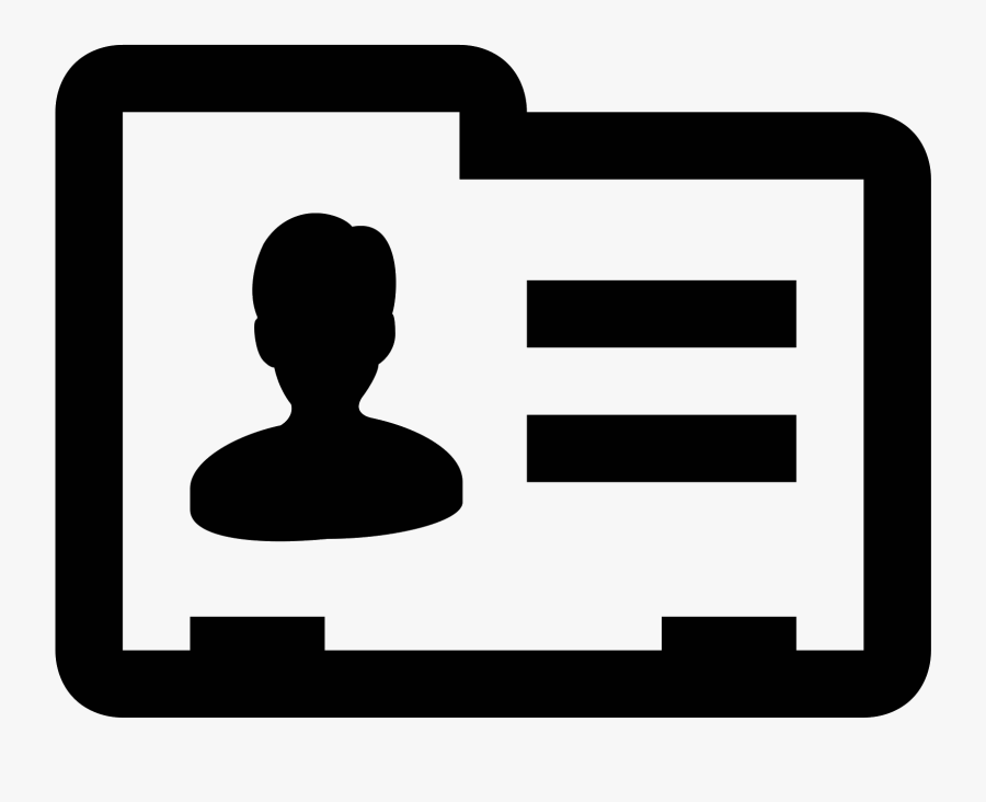 This Icon Represents A Contact Card, Transparent Clipart