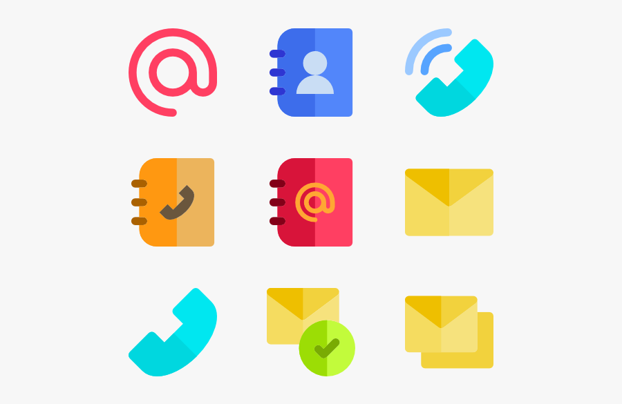 Clip Art Contact Packs Vector - Contatos Icon, Transparent Clipart