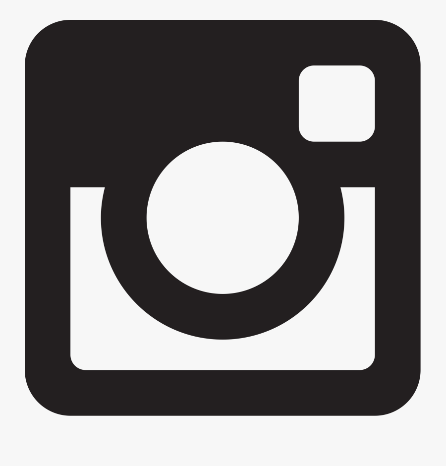 Glyph Logo Png - Instagram Logo Dark Grey, Transparent Clipart