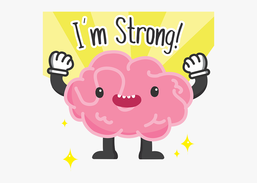 Transparent Brain Clipart Transparent - Strong Cartoon Brain Transparent, Transparent Clipart