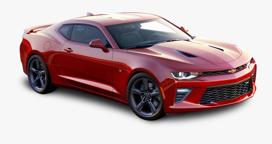 Red Convertible Camaro 2016, Transparent Clipart