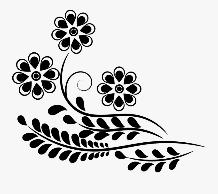 Clip Art Of Flower Design, Transparent Clipart
