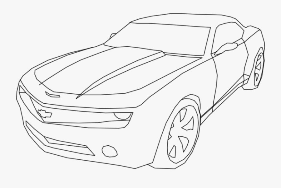 Camaro Coloring Pages-850x638 - Coloring Page Chevrolet Camaro, Transparent Clipart