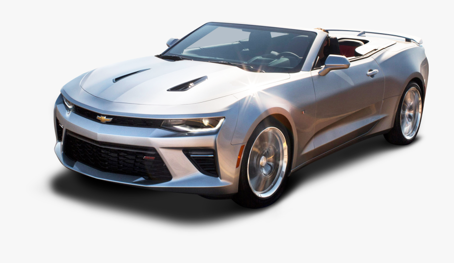 Chevrolet Camaro Convertible Silver Car Png Image, Transparent Clipart