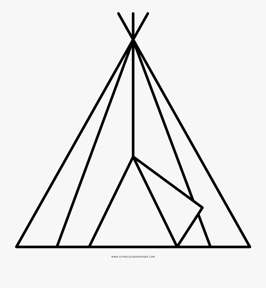 Tipi Drawing, Transparent Clipart