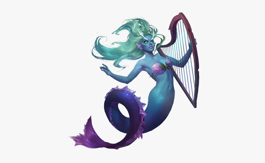 Siren Legendary Creature Mermaid Clip Art - Mythical Creature Mermaid Siren, Transparent Clipart