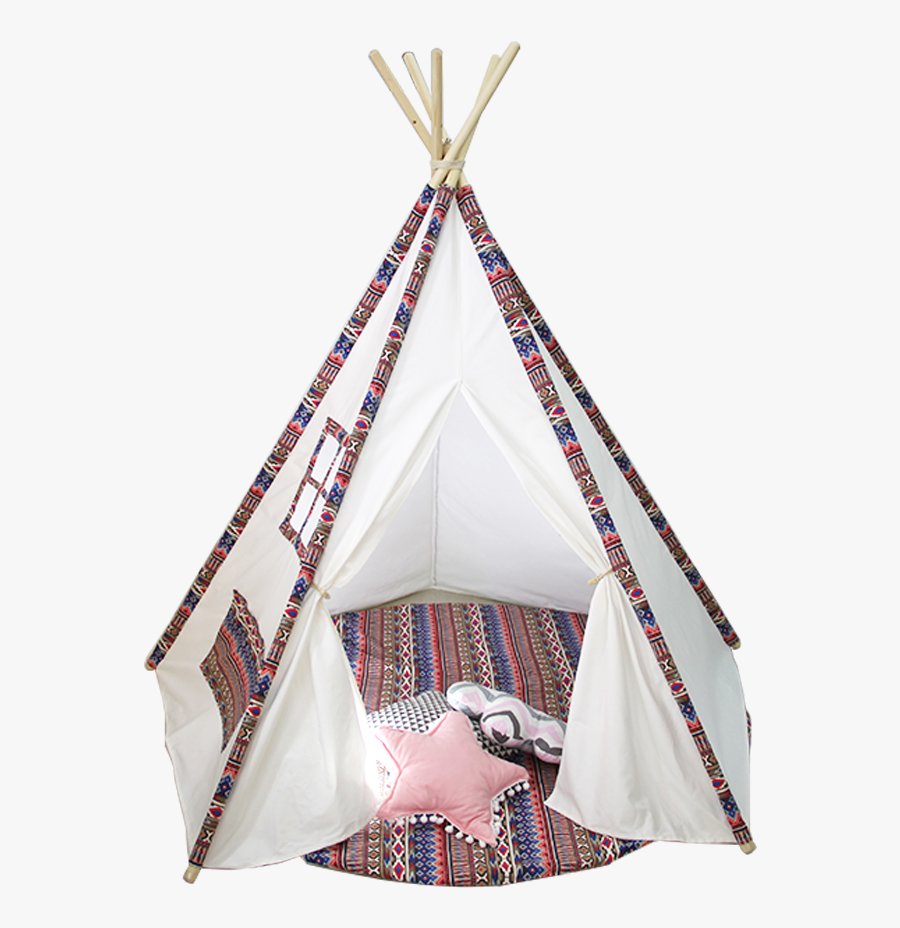 Indoor Outdoor Cotton Canvas Teepee Indian Tents Play - Tent, Transparent Clipart