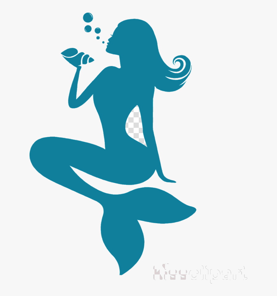 Mermaid Tail Silhouette Clipart Ariel Clip Art Transparent - Mermaid Silhouette Transparent Background, Transparent Clipart