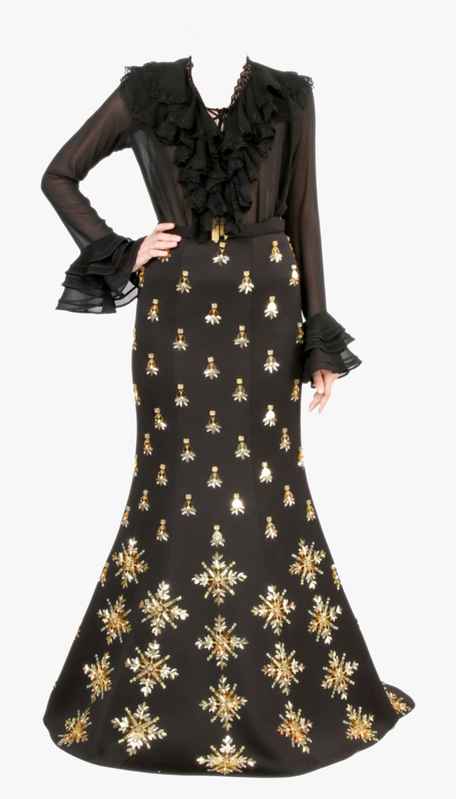 Mermaid Lehenga Png Clipart - Mermaid Skirt Lehenga, Transparent Clipart