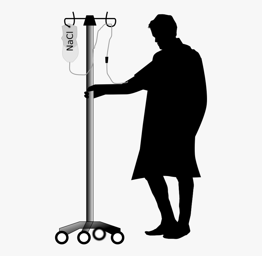Saline Drip - Homem Com Soro, Transparent Clipart