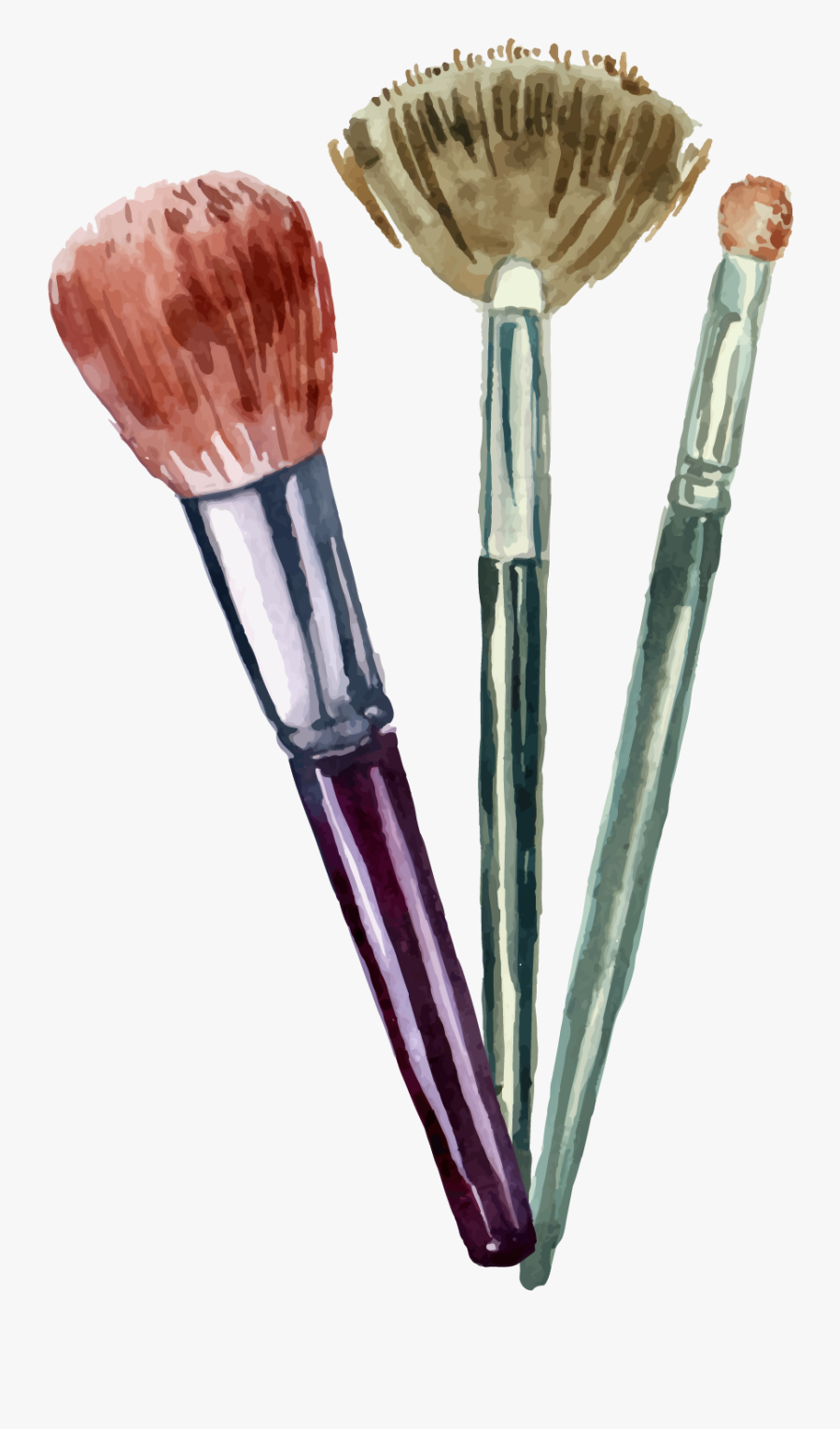 Transparent Makeup Brush Clipart - Transparent Background Makeup Brush Png, Transparent Clipart
