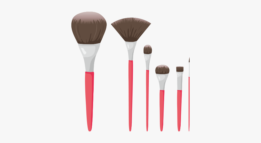 #makeup #brushes #pink - Makeup Brushes, Transparent Clipart